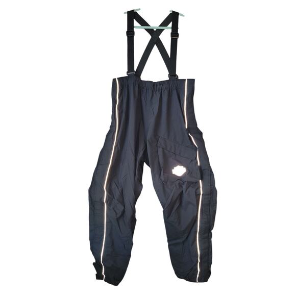 Harley-Davidson Unisex Motorcycle Biker Overalls/Bibs – Weatherwear – Black  XXL - Picture 1 of 11